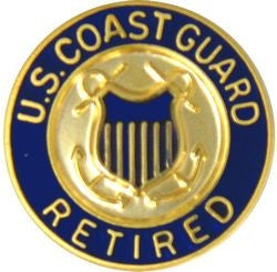 United States Coast Guard Retired Insignia Pin - (5/8 inch)