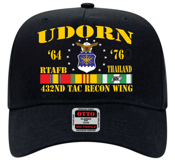 UDORN Thailand 432nd Tac Recon Wing - Black