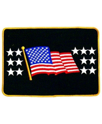 US FLAG BACK PATCH 9 3/4" X 6 3/4"