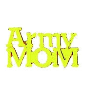 Army Mom Script Pin - (1 inch)