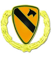 1st Cavalry Division with Wreath Pin - (1 1/8 inch)