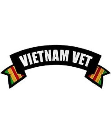 Vietnam Veteran Rocker Back Patch - (10 X 4 inch)